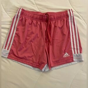 Adidas pink athletic shorts size medium